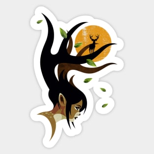 Doe Eyes Sticker